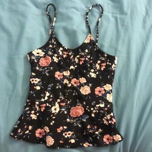 flowery tank top